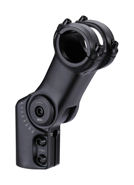 Potence De Vélo BBB HighFix - 80mm/25.4mm, Ajustable, Aluminium Noir - Cyclotourisme